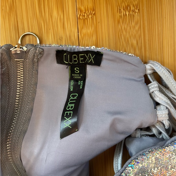 Dolls Kill Club Exx Kinetic Feel Sequin Booty Shorts - Picture 5 of 7